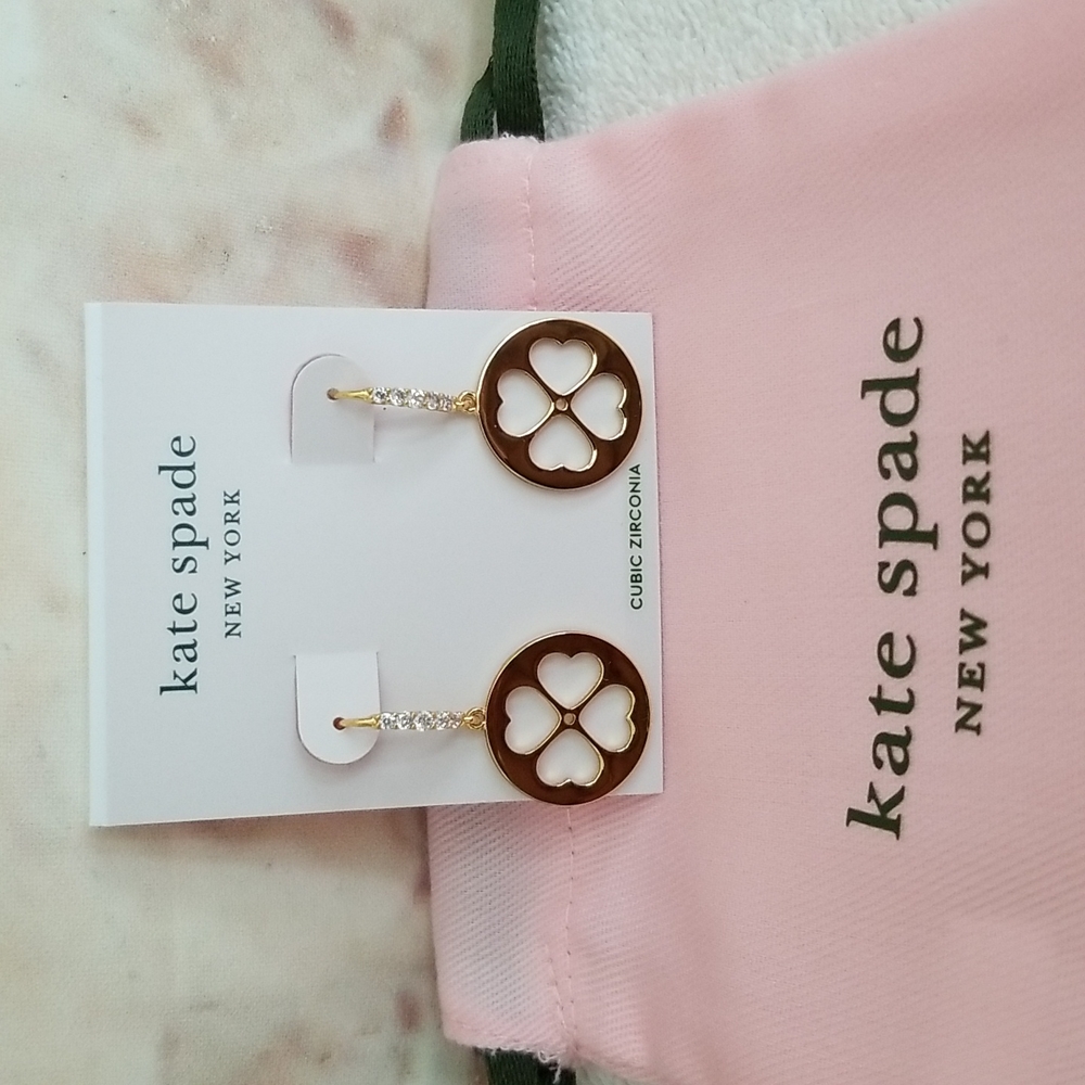 New kate spade Spade Floral Drop Earrings
